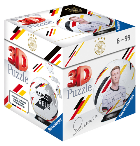 Ravensburger 3D Puzzle 11187 - Puzzle-Ball DFB Spieler - Marco Reus - 54 Teile - für Fußball Fans ab 6 Jahren