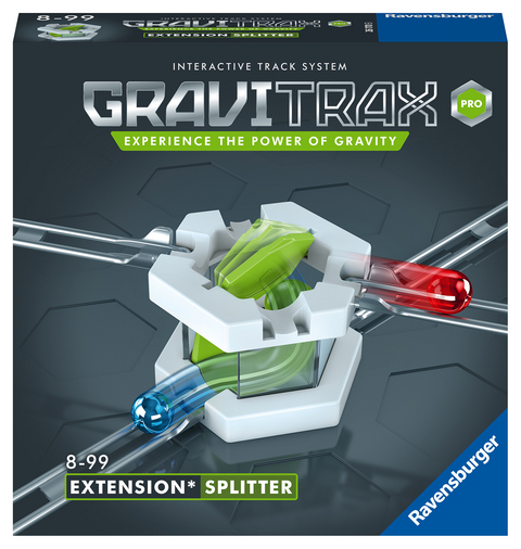 Ravensburger 26170 - GraviTrax PRO Erweiterung Splitter - Ideales Zubehör für spektakuläre Kugelbahnen, Konstruktionsspielzeug für Kinder ab 8 Jahren