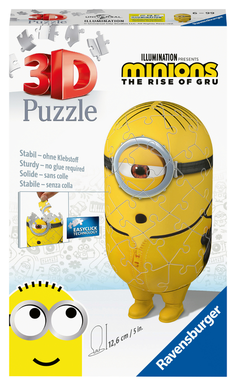 Ravensburger 3D Puzzle Minion Kung Fu 11230 - Minions 2 - 54 Teile - für Minion Fans ab 6 Jahren