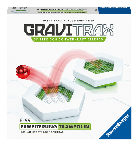 Ravensburger GraviTrax Erweiterung Trampolin - Ideales Zubehör für spektakuläre Kugelbahnen, Konstruktionsspielzeug für Kinder ab 8 Jahren