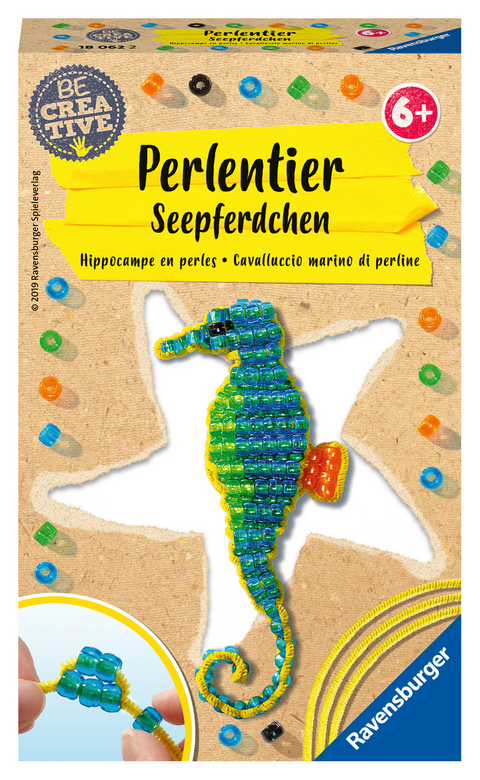 Ravensburger 18062 Be Creative Seepferdchen, DIY für Kinder ab 6 Jahren