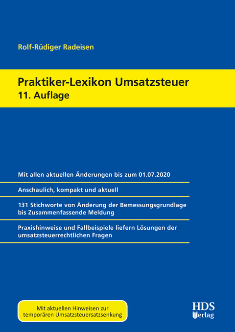 Praktiker-Lexikon Umsatzsteuer - Rolf-Rüdiger Radeisen