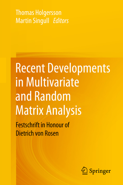 Recent Developments in Multivariate and Random Matrix Analysis - 