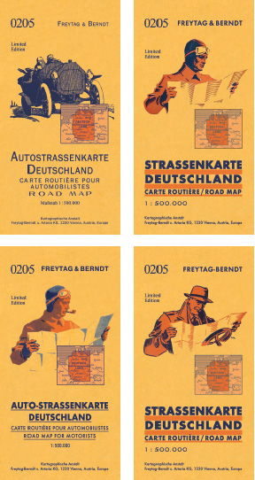 Deutschland, Autokarte mit Retrocover 1:500.000 - 