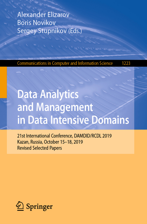 Data Analytics and Management in Data Intensive Domains - 