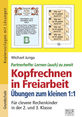 Kopfrechnen in Freiarbeit – Übungen zum kleinen 1:1 - Michael Junga