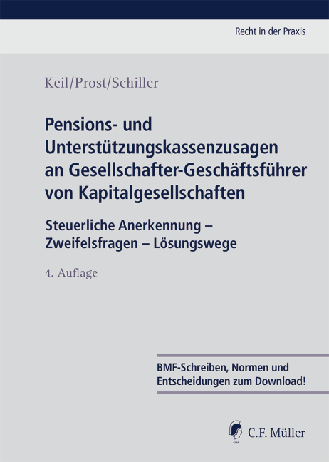 Pensions- und Unterstützungskassenzusagen an Gesellschafter-Geschäftsführer von Kapitalgesellschaften - Claudia Keil, Jochen Prost, Kerstin Schiller