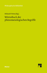 Wörterbuch der phänomenologischen Begriffe - Vetter, Helmuth