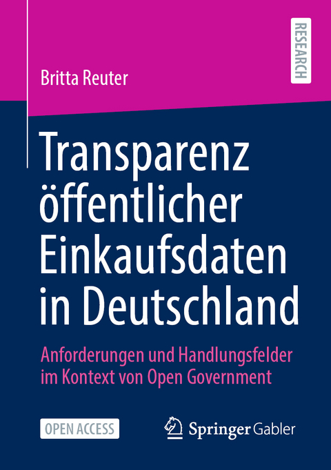 Transparenz öffentlicher Einkaufsdaten in Deutschland - Britta Reuter