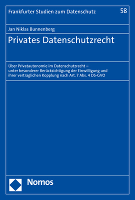 Privates Datenschutzrecht - Jan Niklas Bunnenberg