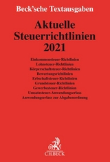 Aktuelle Steuerrichtlinien 2021 - 