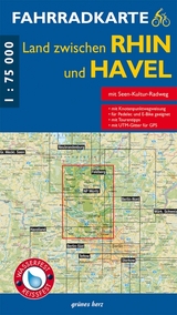 Fahrradkarte Land zwischen Rhin und Havel - 