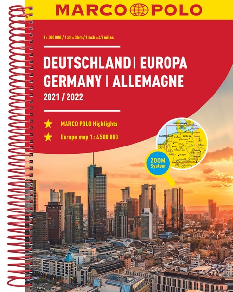 MARCO POLO Reiseatlas 2021/2022 Deutschland 1:300.000