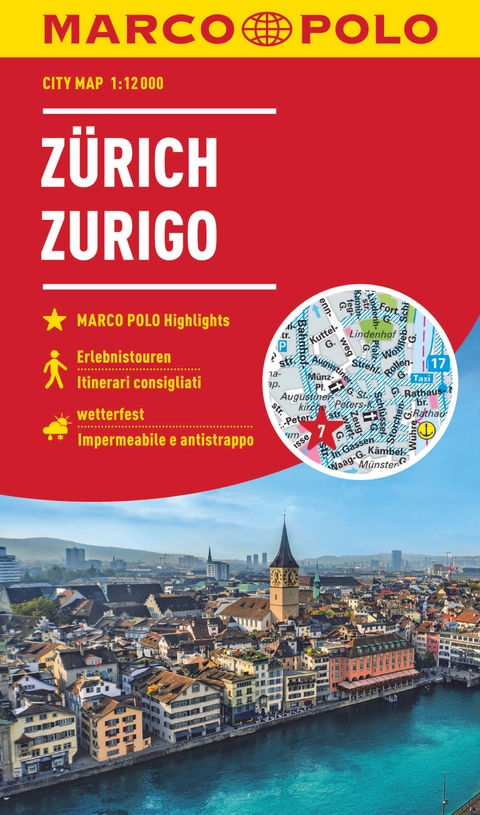 MARCO POLO Cityplan Zürich 1:12.000