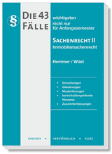 Die 43 wichtigsten Fälle Sachenrecht II - Hemmer, Karl-Edmund; Wüst, Achim; Birn