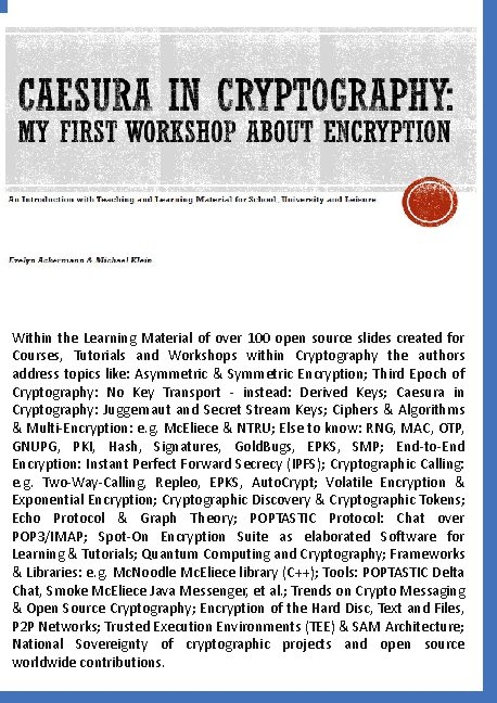 Caesura in Cryptography - Evelyn Ackermann, Michael Klein