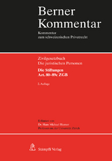 Die juristischen Personen. Die Stiftungen. Art. 80-89c ZGB - Hans Michael Riemer