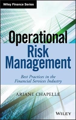 Operational Risk Management - Ariane Chapelle