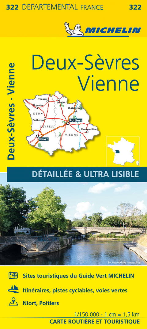 Deux-Sevres, Vienne - Michelin Local Map 322 -  Michelin