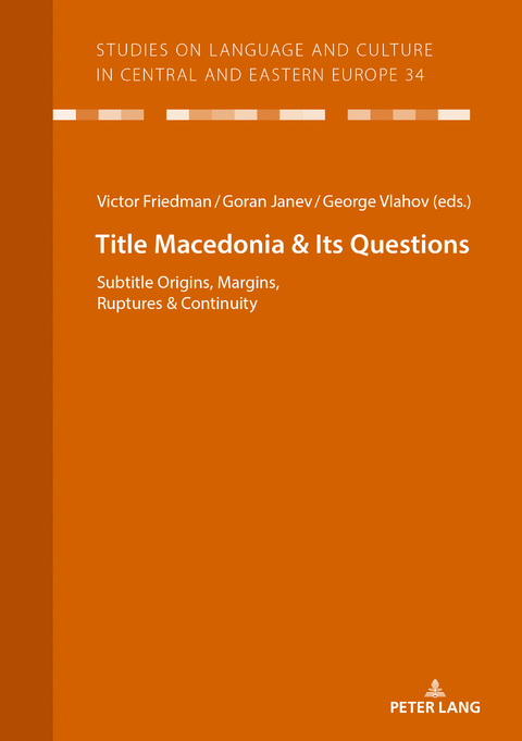 Macedonia & Its Questions - 