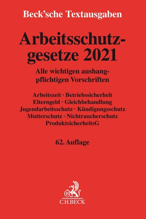 Arbeitsschutzgesetze 2021