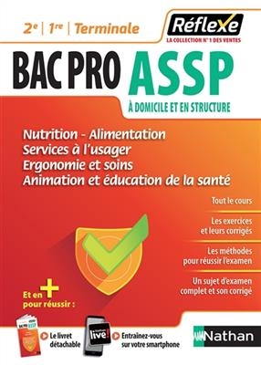 Nutrition, alimentation, services à l'usager, ergonomie et soins, animation et éducation de la santé : bac pro ASSP à...