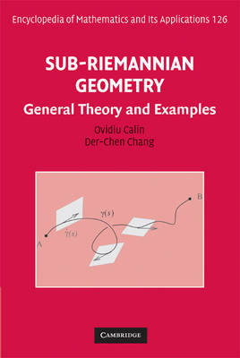 Sub-Riemannian Geometry -  Ovidiu Calin,  Der-Chen Chang