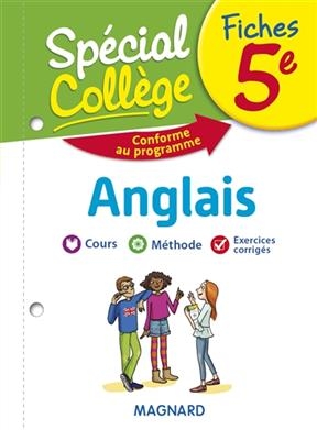 Fiches anglais 5e : cours, méthode, exercices corrigés : conforme au programme - Catherine Gravil