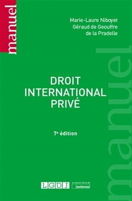 Droit international privé - Géraud de (1935-2022) Geouffre de La Pradelle, Marie-Laure Niboyet