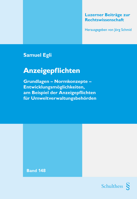 Anzeigepflichten - Samuel Egli