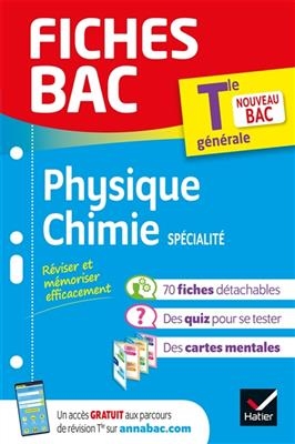 Physique chimie spécialité, terminale générale : nouveau bac