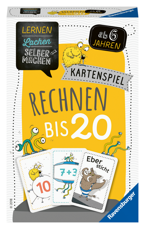 Lernen Lachen Selbermachen: Kartenspiel Rechnen bis 20 - Kartenspiel ab 6 Jahre - Elke Spitznagel