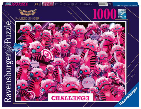 Ravensburger Puzzle 16771 - Challenge Monsterchen - 1000 Teile The Masked Singer Puzzle für Erwachsene und Kinder ab 14 Jahren