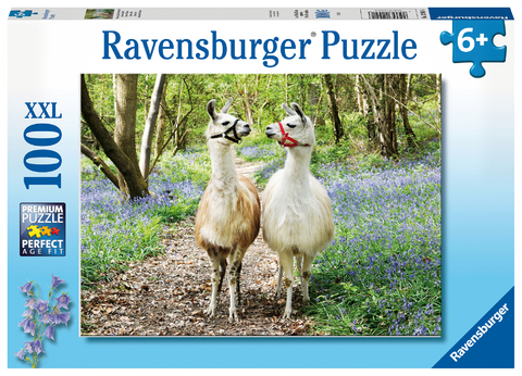 Ravensburger Kinderpuzzle - 12941 Flauschige Freundschaft - Lama-Puzzle für Kinder ab 6 Jahren, mit 100 Teilen im XXL-Format