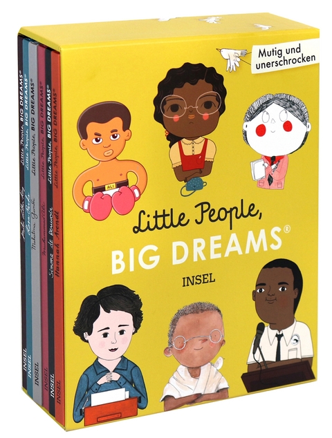 Little People, Big Dreams: Mutig und unerschrocken (Geschenkbox mit 6 Bänden) - María Isabel Sánchez Vegara, Lisbeth Kaiser