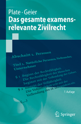 Das gesamte examensrelevante Zivilrecht - Jürgen Plate, Anton Geier