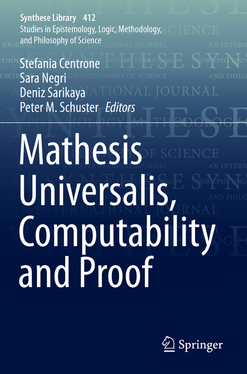 Mathesis Universalis, Computability and Proof - 