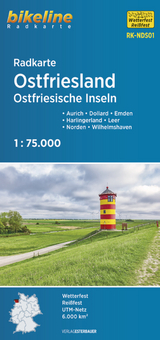 Radkarte Ostfriesland Ostfriesische Inseln - Esterbauer Verlag