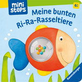 Meine bunten Ri-Ra-Rasseltiere – Rasselbuch für Kinder ab 6 Monaten, Baby-Buch, Spielbuch - Ina Milk