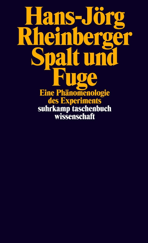 Spalt und Fuge - Hans-Jörg Rheinberger