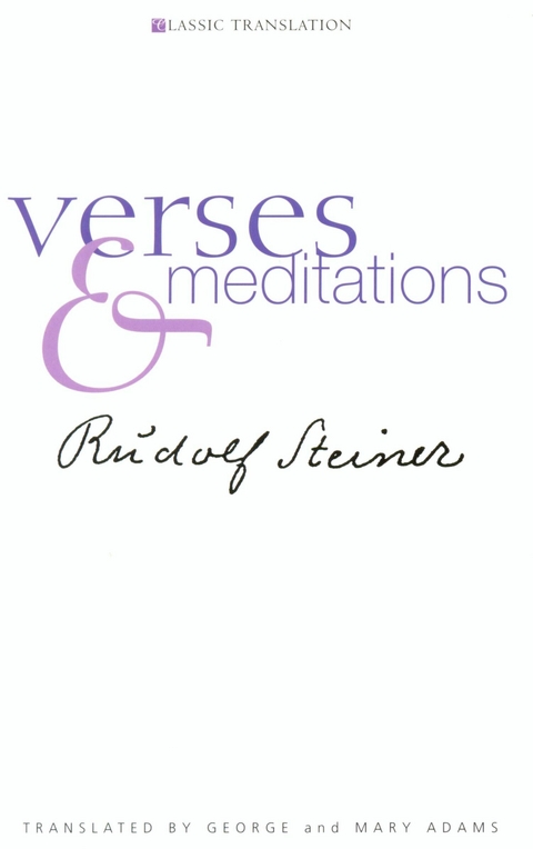 Verses and Meditations - Rudolf Steiner