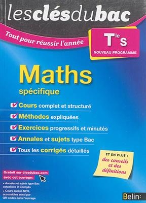 Maths terminale S, spécifique : nouveau programme - Pierre-Henri Pin, Rhydwen Volsik