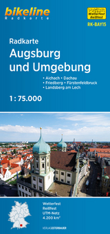 Radkarte Augsburg und Umgebung (RK-BAY15) - Esterbauer Verlag