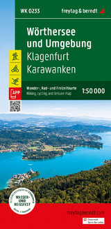 Wörthersee und Umgebung, Wander-, Rad- und Freizeitkarte 1:50.000, freytag & berndt, WK 0233 - 