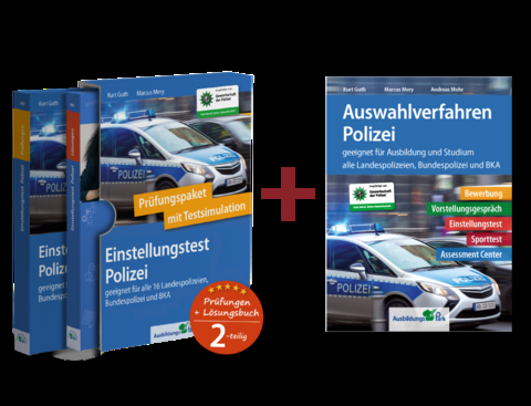 Sparpaket – Einstellungstest + Auswahlverfahren Polizei - Kurt Guth, Marcus Mery