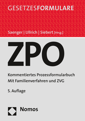 ZPO - Zivilprozessordnung - 