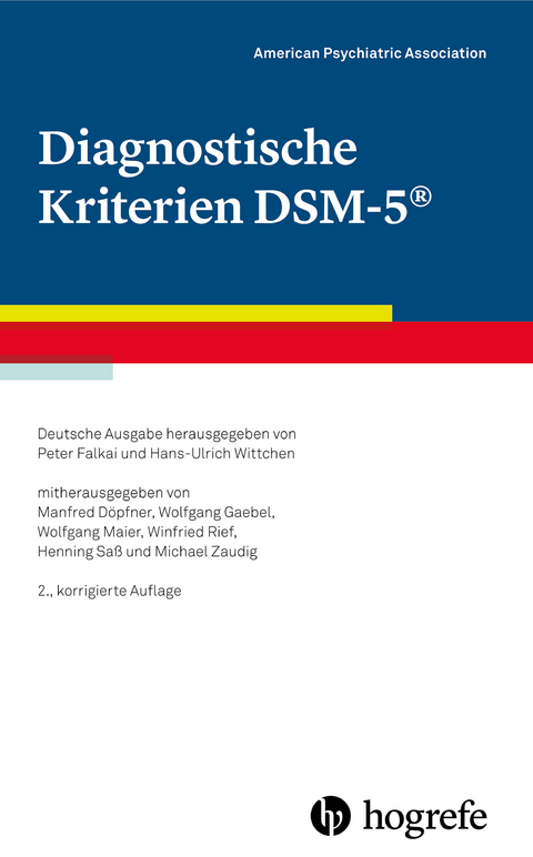 Diagnostische Kriterien DSM-5 -  American Psychiatric Association