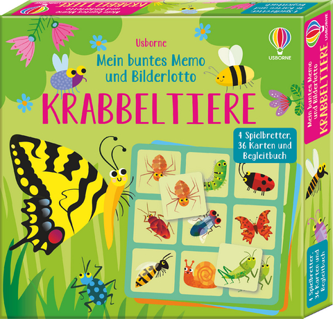 Mein buntes Memo und Bilderlotto: Krabbeltiere - Kate Nolan