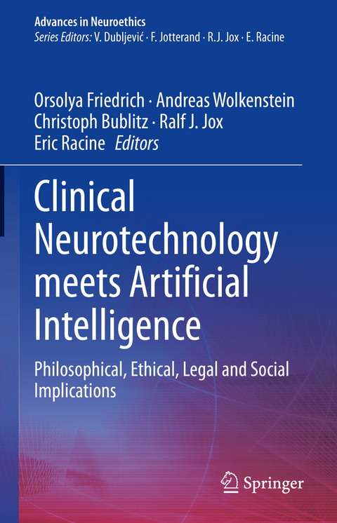 Clinical Neurotechnology meets Artificial Intelligence - 