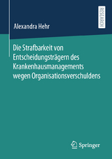 Die Strafbarkeit von Entscheidungsträgern des Krankenhausmanagements wegen Organisationsverschuldens - Alexandra Hehr